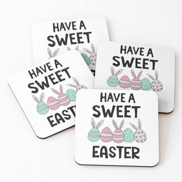Item preview, Sweet Easter Quote with Bunny Ears and Eggs designed and sold by SimoesArtistry.