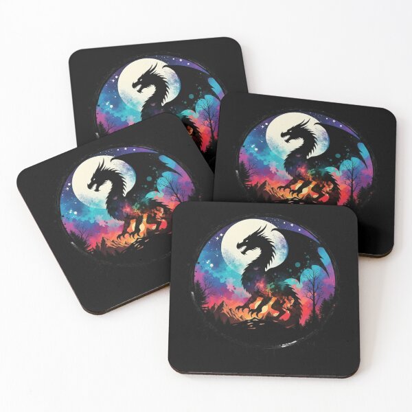 Item preview, Shadow Dragon  Moon  - Spirit Moon Art designed and sold by Magic  House.