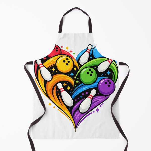 Item preview, Bowling Love Heart Design designed and sold by VIBE CRAFT STUDIO.