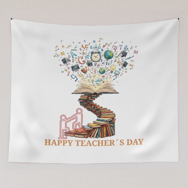 Item preview, Surreal Knowledge Fountain: Happy Teacher´s Day Celebration designed and sold by VibranPalette.