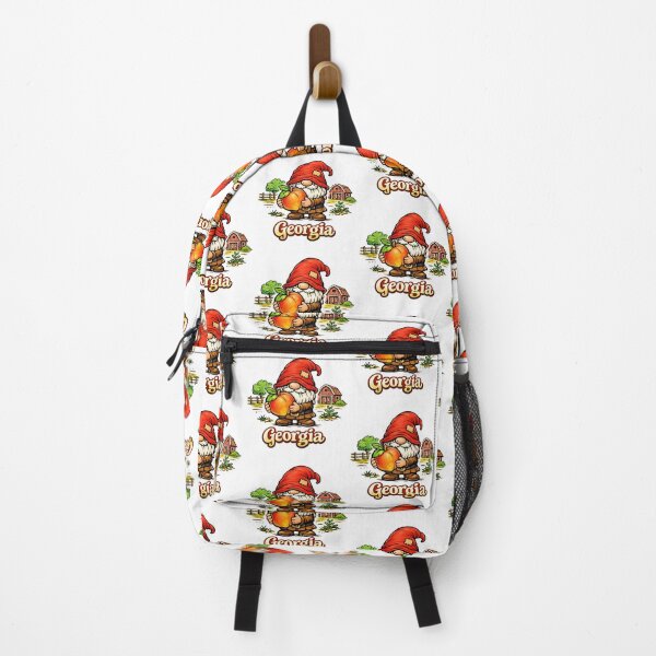 Item preview, Georgia Gnome with Peach – Whimsical Farm Illustration designed and sold by Moriarty's Digital Visions.