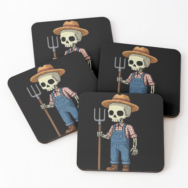 Item preview, Farmer Pixel Skeleton Shirt | Mr. SKVLL | Retro Farming Skeleton Gift designed and sold by MR.SKVLL.