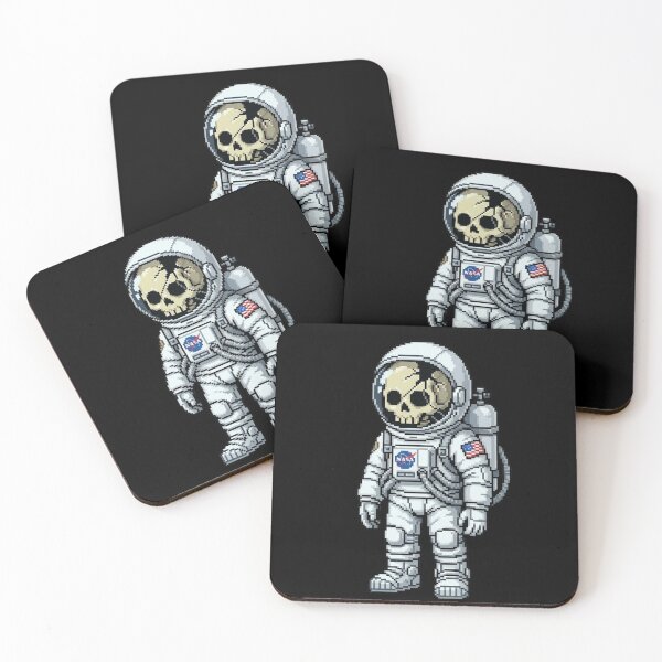 Item preview, Astronaut Pixel Skeleton Shirt | Mr. SKVLL | Retro Space Skeleton Gift for Sci-Fi Fans designed and sold by MR.SKVLL.