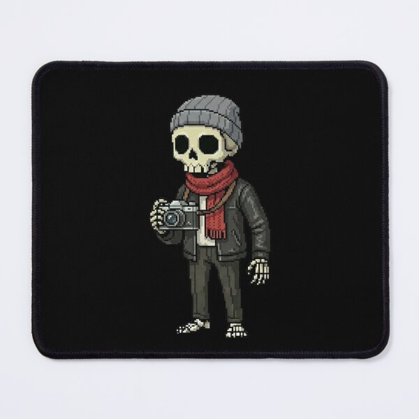 Item preview, Photographer Pixel Skeleton Shirt | Mr. SKVLL | Retro Camera Skeleton Gift for Photographers designed and sold by MR.SKVLL.