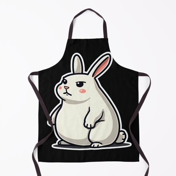 Item preview, Disapproving Rabbit White - Grumpy Bunny designed and sold by The Grumpy Pet Club.