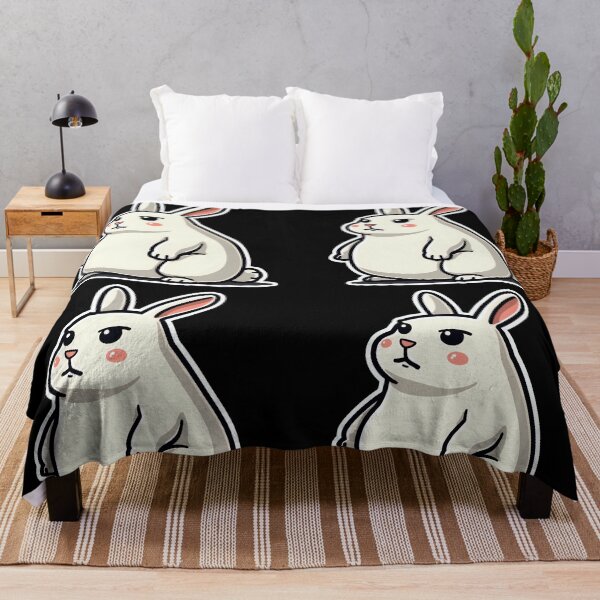 Item preview, Disapproving Rabbit White - Grumpy Bunny designed and sold by The Grumpy Pet Club.