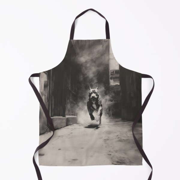 Item preview, A powerful Pit Bull sprinting through a gritty urban alley, Dogs in Motion designed and sold by CDC40.