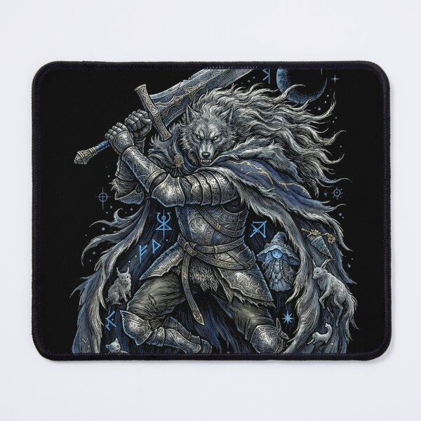 Item preview, Blaidd the Half Wolf Loyal Guardian Portrait designed and sold by Senpaiwaves.