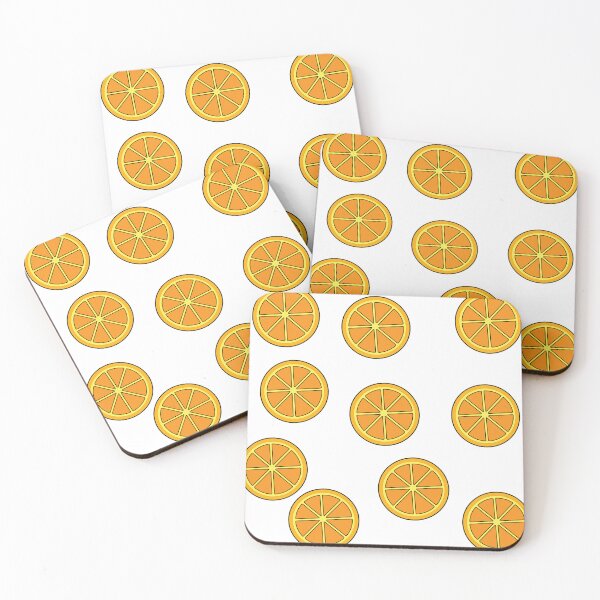 Item preview, Scattered Orange Slice Repeat Pattern - Bright Citrus Fruit Graphic Art designed and sold by Abaseen.