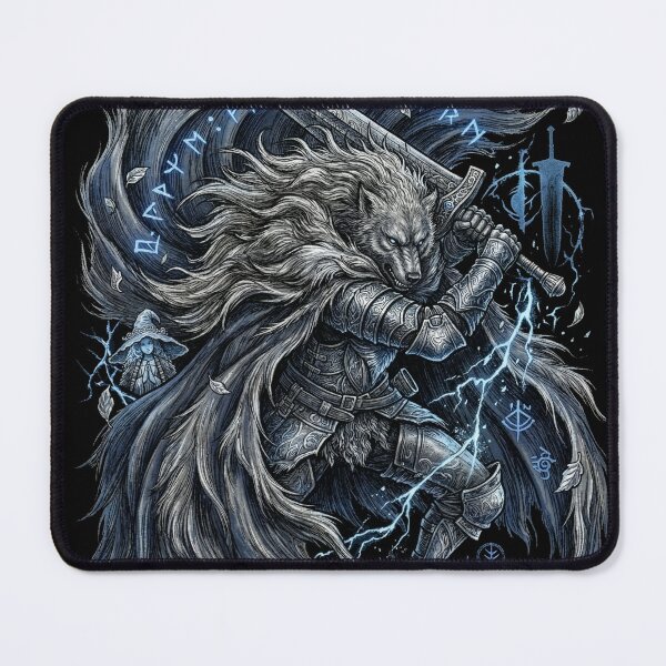 Item preview, Blaidd Half-Wolf Wolf Knight Fantasy Art designed and sold by Senpaiwaves.