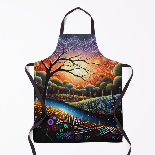 Item preview, Aboriginal Inspired Art - Evening in the Daintree Rainforest designed and sold by GrinGalore.