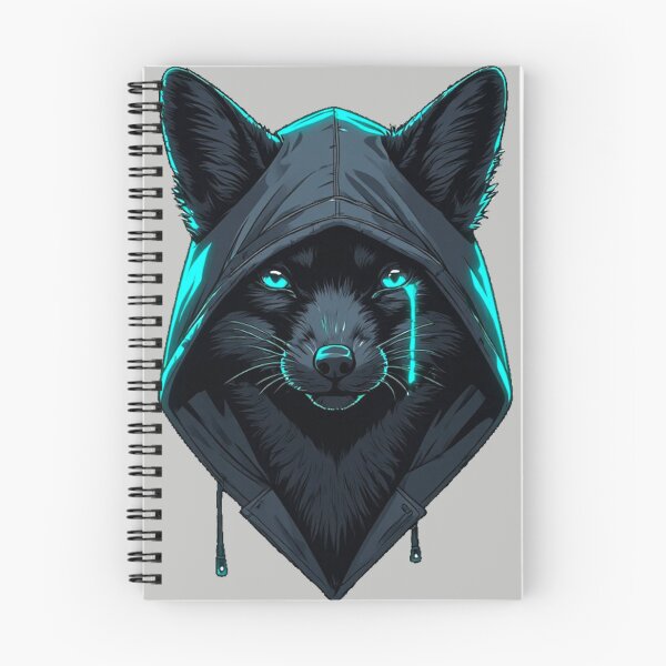 Item preview, Glitch Heart Protocol – Cyan Tear Hooded Fox designed and sold by Shift-Bloom.