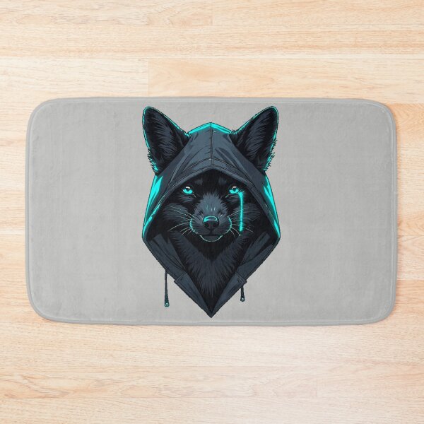 Item preview, Glitch Heart Protocol – Cyan Tear Hooded Fox designed and sold by Shift-Bloom.