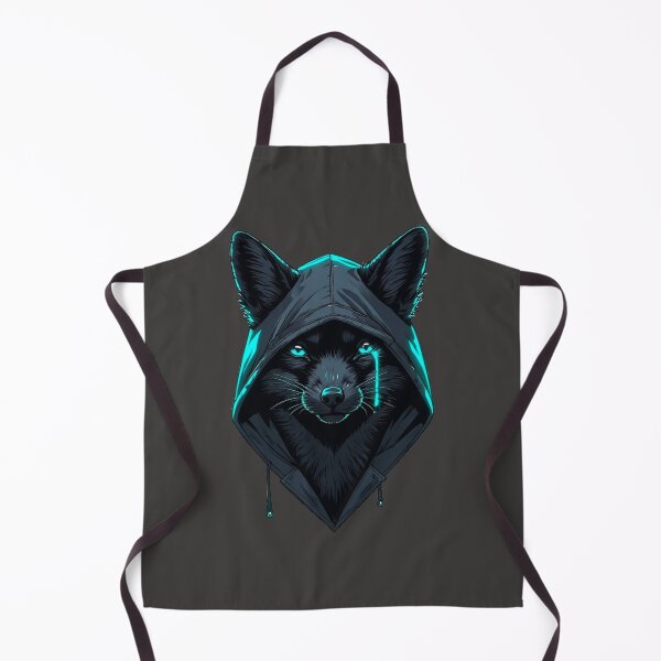 Item preview, Glitch Heart Protocol – Cyan Tear Hooded Fox designed and sold by Shift-Bloom.