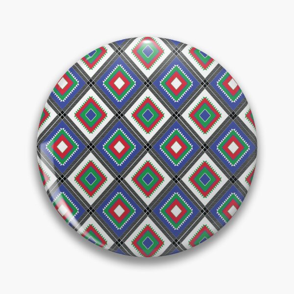 Item preview, Vibrant Tribal Diamond Repeat Pattern - Maximalist Geometric Vertical Stripe Design designed and sold by Abaseen.