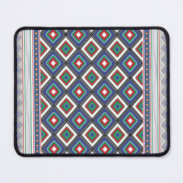 Item preview, Vibrant Tribal Diamond Repeat Pattern - Maximalist Geometric Vertical Stripe Design designed and sold by Abaseen.