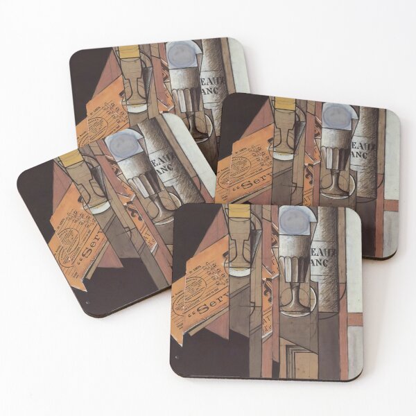 Item preview, Juan Gris Glasses Newspaper And Bottle Of Wine designed and sold by melaartni.