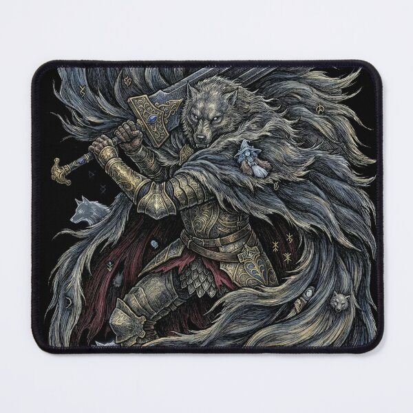 Item preview, Blaidd the Half Wolf Armored Wolf Warrior designed and sold by Senpaiwaves.