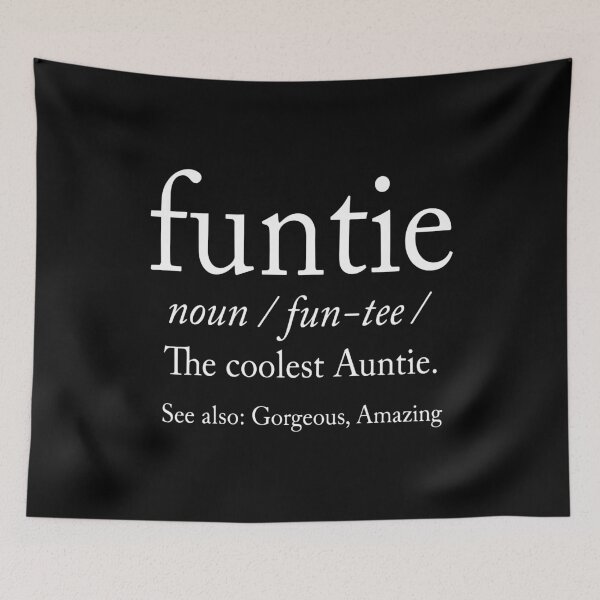 Item preview, Funtie Definition The Coolest Auntie Gift Ever designed and sold by w1ckerman.