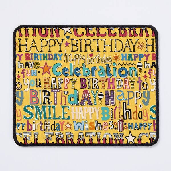 Item preview, birthday celebration yellow designed and sold by scrummy.