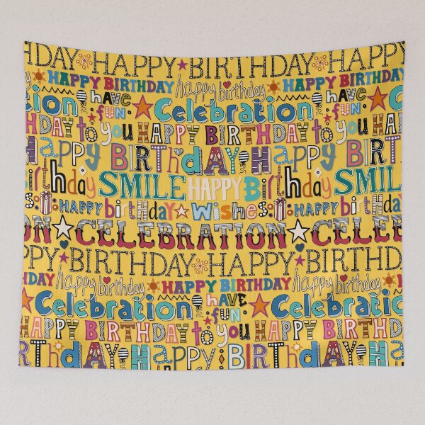 Item preview, birthday celebration yellow designed and sold by scrummy.