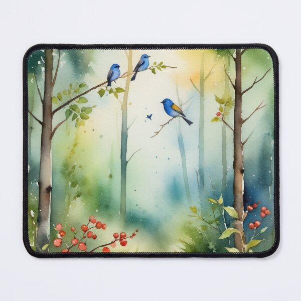 Item preview, Forest with birds designed and sold by Kraftbaum.