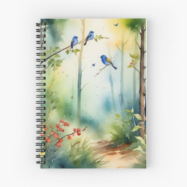 Item preview, Forest with birds designed and sold by Kraftbaum.