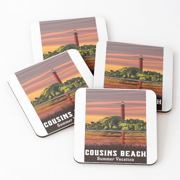 Item preview, Cousins Beach Summer Vacation Shirt – Lighthouse Sunset Family Design designed and sold by PixelWaveBD.