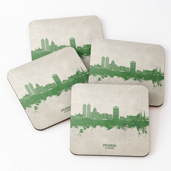 Item preview, Peoria Illinois Skyline designed and sold by ArtPrints.