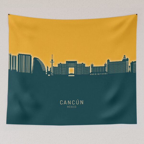 Item preview, Cancún Skyline Mexico designed and sold by ArtPrints.