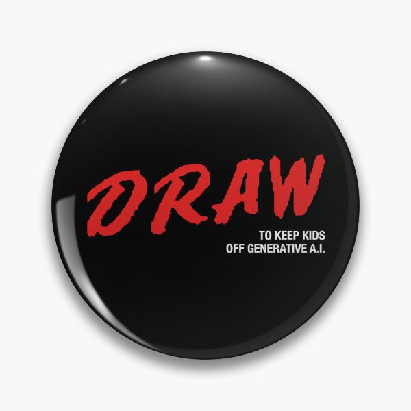 Item preview, DRAW To Keep Kids Off Generative A.I. designed and sold by fusedtees.