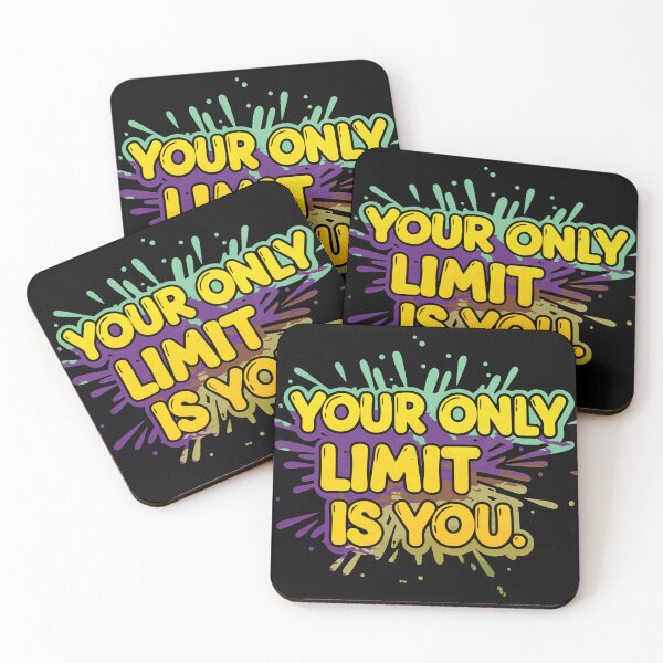 Item preview, Your Only Limit Is You - Colorful Motivational Quote designed and sold by Melcu.