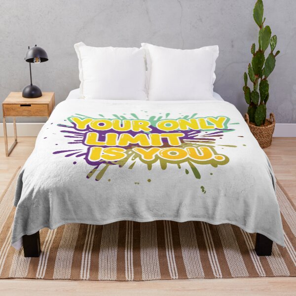 Item preview, Your Only Limit Is You - Colorful Motivational Quote designed and sold by Melcu.