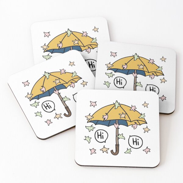 Item preview, Heartstopper Umbrella Scene Cozy Autumn Illustration designed and sold by Oniyasha.