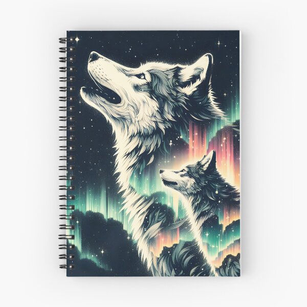 Item preview, Northern Lights Wolves, Ai Generated Art   designed and sold by ACC .