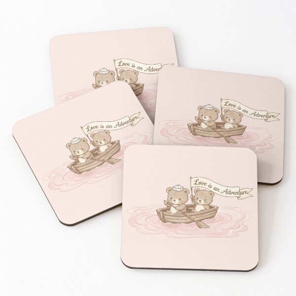 Item preview, Cute Bear Couple Sailing in a Boat designed and sold by dreephic22.