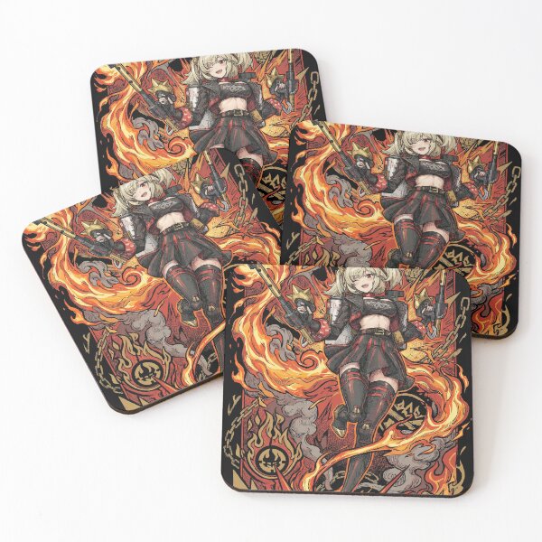 Item preview, Burnice White 80s Vaporwave Neon Flames Art designed and sold by Senpaiwaves.