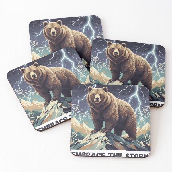 Item preview, Bear - Embrace the storm designed and sold by LittleLoopArt.