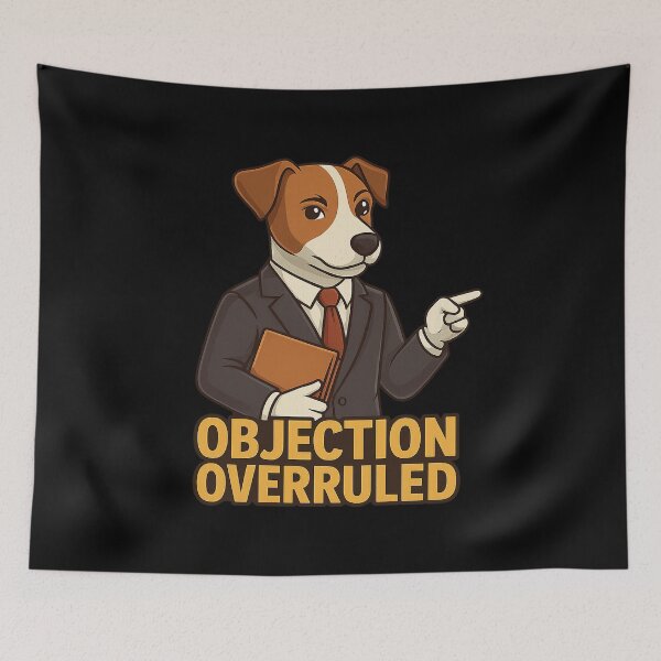 Item preview, Pixel Jack Russell Judge Ruling Objection Overruled designed and sold by Canine Cosmos.