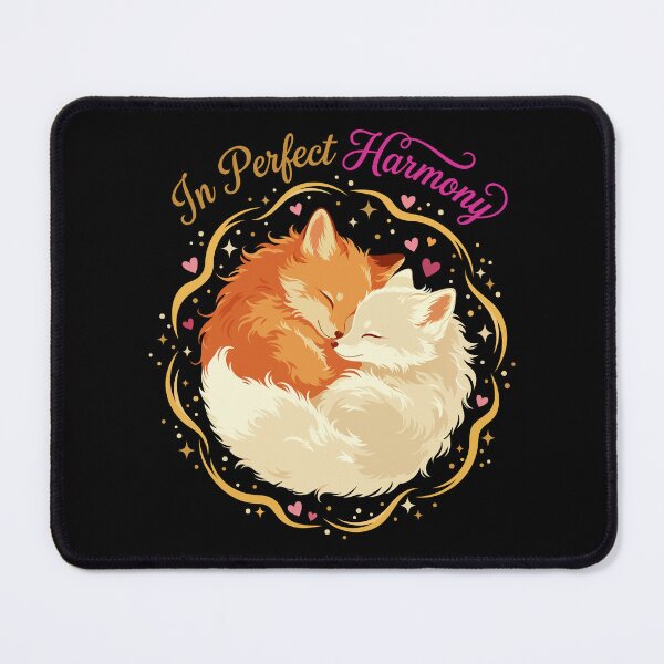 Item preview, In Perfect Harmony - Celestial Fox Yin Yang designed and sold by ScitechPixel.