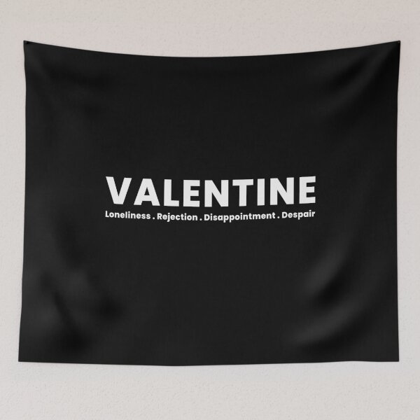 Item preview, Valentine Loneliness Typography Shirt, Anti Valentine Minimalist Quote, Cold Romance Design designed and sold by Kewessthetic.