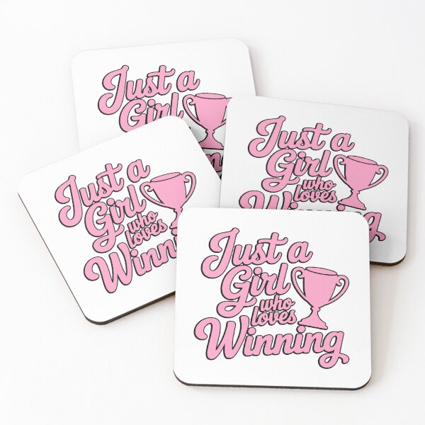 Item preview, Just A Girl Who Loves Winning! Pink Girlie designed and sold by PMCreative.