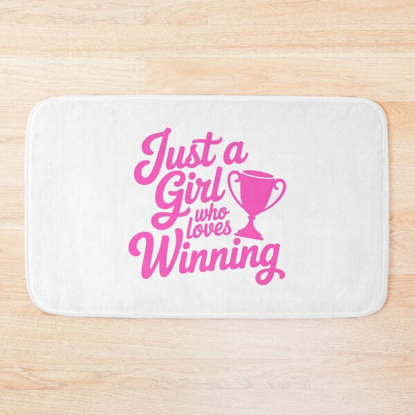 Item preview, Just A Girl Who Loves Winning! Pink Girly designed and sold by PMCreative.