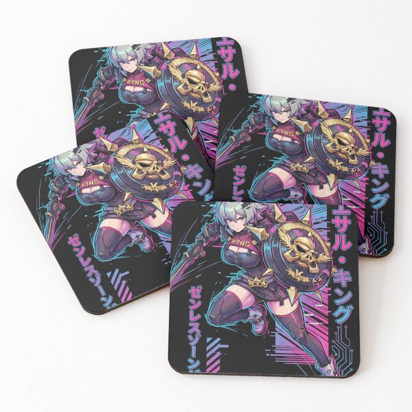 Item preview, Caesar King Zenless Zone Zero Synthwave Retro Neon designed and sold by Senpaiwaves.