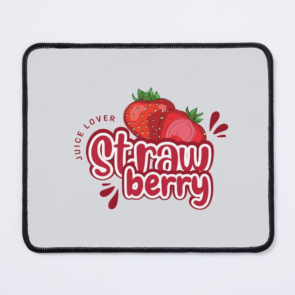 Item preview, Strawberry Juice Lover – Cute Fruit Typography & Illustration designed and sold by Tamer ⭐⭐⭐⭐⭐.