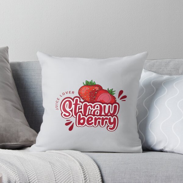Item preview, Strawberry Juice Lover – Cute Fruit Typography & Illustration designed and sold by Tamer ⭐⭐⭐⭐⭐.