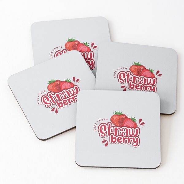 Item preview, Strawberry Juice Lover – Cute Fruit Typography & Illustration designed and sold by Tamer ⭐⭐⭐⭐⭐.