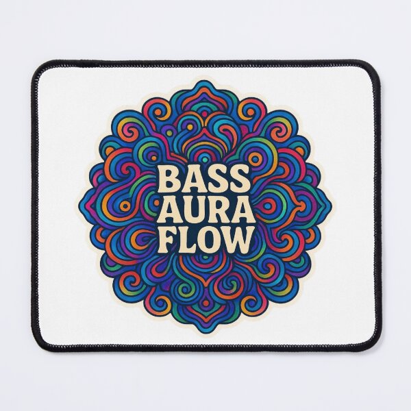 Item preview, Bass Aura Flow Psychedelic Mandala Sound Art designed and sold by |TRSSHOP|.