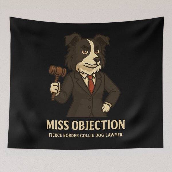 Item preview, Pixel Art Border Collie Judge Overrules The Objection designed and sold by Canine Cosmos.