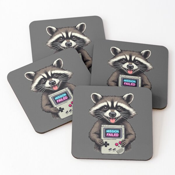 Item preview, Glitch Heart Protocol - Mission Failed Raccoon designed and sold by Shift-Bloom.
